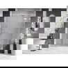 Mexen Lunar L dešinės pusės dušo durys 150 cm, skaidrios, baltos - 834SL-150-050-20-00-P