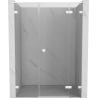 Mexen Lunar L atveriamos dušo durys dešinės 155 cm, permatomos, baltos - 834SL-155-050-20-00-P