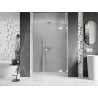 Mexen Lunar L atveriamos dušo durys dešinės 155 cm, permatomos, baltos - 834SL-155-050-20-00-P