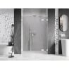 Mexen Lunar L atveriamos dušo durys dešinės 155 cm, permatomos, baltos - 834SL-155-050-20-00-P