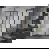 Mexen Apia stumdoma dušo kabina 140 x 100 cm, Skaidrus, Auksinė - 840-140-100-50-00