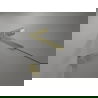 Mexen Lunar L dešinės pusės dušo durelės, 120 cm, skaidrios, auksinės - 834SL-120-050-50-00-P