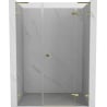 Mexen Lunar L dušo durys dešinės pusės 130 cm, skaidrios, auksinės - 834SL-130-050-50-00-P