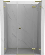 Mexen Lunar L dušo durys dešinės atidaromos 155 cm, skaidrios, auksinės - 834SL-155-050-50-00-P