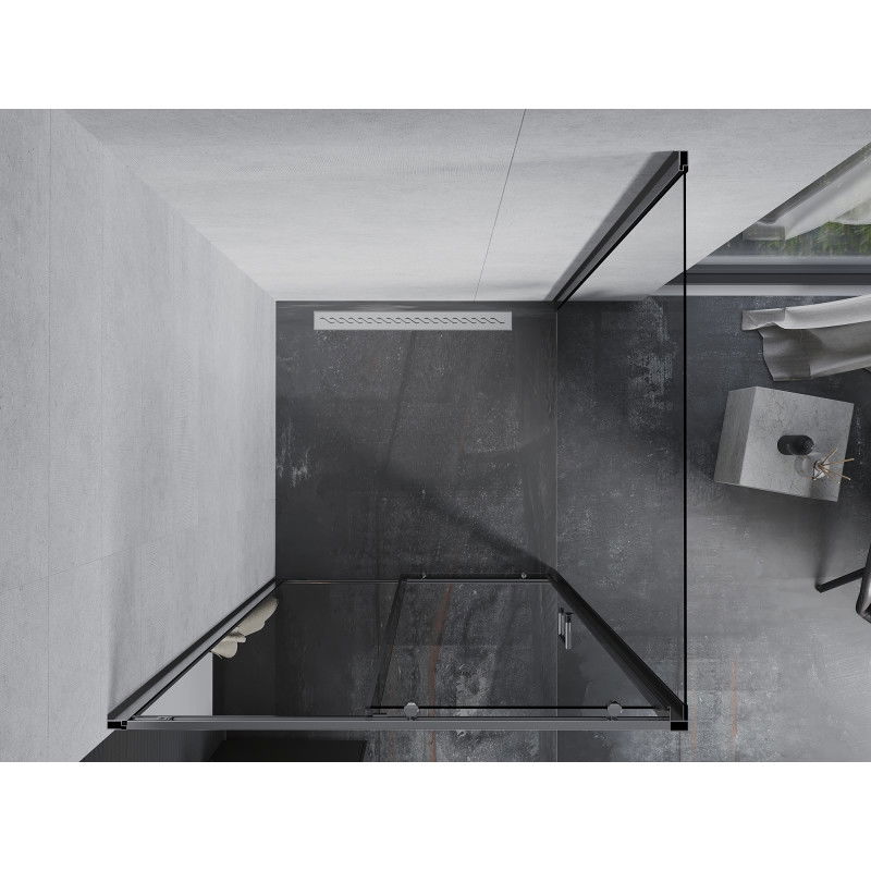 Mexen Apia stumdoma dušo kabina 100 x 100 cm, skaidri, chromas - 840-100-100-01-00