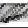 Mexen Lunar L dešinės pusės dušo durys, 120 cm, permatomos, auksinės šlifuotos - 834SL-120-050-55-00-P