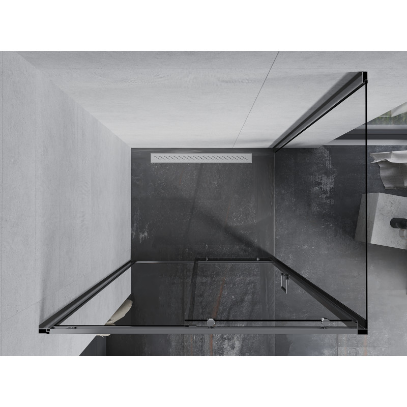 Mexen Apia stumdomas dušo kabinas 110 x 100 cm, permatomas, chromas - 840-110-100-01-00