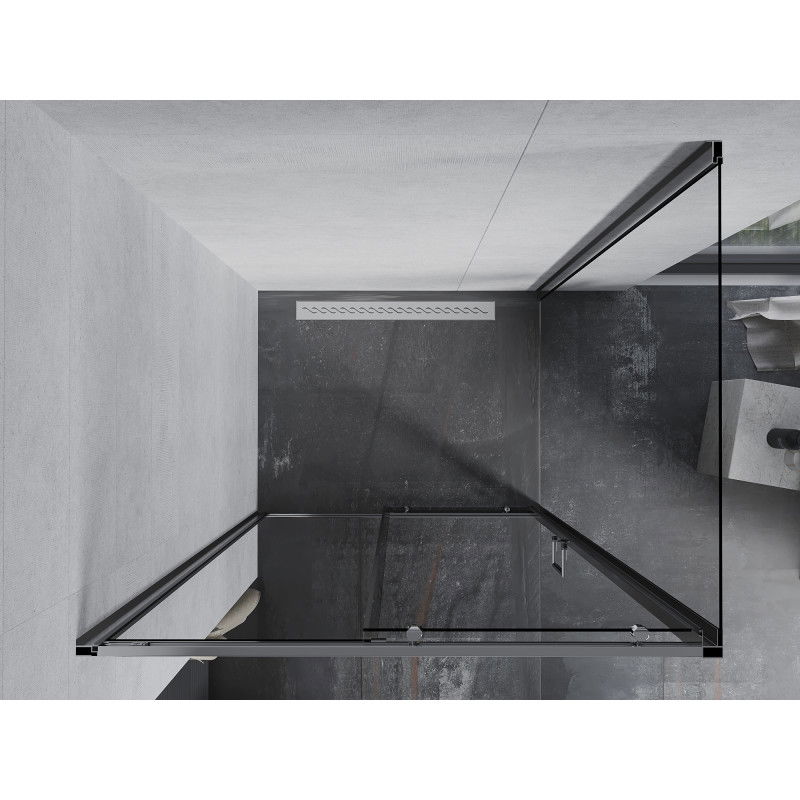 Mexen Apia stumdomas dušo kabinas 125 x 70 cm, permatomas, chromas - 840-125-070-01-00