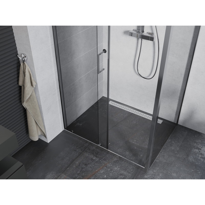Mexen Apia stumdomas dušo kabinas 130 x 70 cm, permatomas, chromas - 840-130-070-01-00