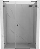 Mexen Lunar L dušo durys, atveriamosios dešinės 155 cm, skaidrios, šlifuotas ginklų pilkas - 834SL-155-050-66-00-P