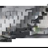 Mexen Apia stumdomas dušo kabina 135 x 100 cm, baltos juostos, chromas - 840-135-100-01-20