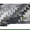 Mexen Apia stumdomas dušo kabina 135 x 100 cm, baltos juostos, chromas - 840-135-100-01-20