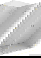 Mexen Lunar-B L dešimties durų dušo kabina 90 x 70 cm, permatoma, auksinė - 832L-090-070-50-00-P