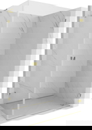 Mexen Lunar-B L dušo kabina, dešininė 85 x 80 cm, skaidri, auksinė - 832L-085-080-50-00-P