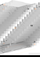 Mexen Lunar-B L atveriama dušo kabina dešinė 95 x 80 cm, skaidri, rožinis auksas - 832L-095-080-60-00-P