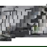 Mexen Apia stumdoma dušo kabina 135 x 70 cm, Skaidrus, Juoda - 840-135-070-70-00