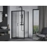 Mexen Apia stumdomas dušo kabinas 135 x 80 cm, skaidrus, juodas - 840-135-080-70-00
