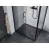 Mexen Apia stumdomas dušo kabinas 135 x 80 cm, skaidrus, juodas - 840-135-080-70-00