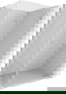 Mexen Lunar-B L dešinysis dušo kabinos blokas 85 x 70 cm, skaidrus, šlifuotas nikelis - 832L-085-070-97-00-P