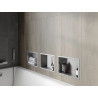 Mexen X-Wall-R įgilinta lentyna su apykakle 30 x 20 cm, inox - 1910302010