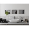 Mexen X-Wall-R įgilinta lentyna su apykakle 30 x 20 cm, inox - 1910302010