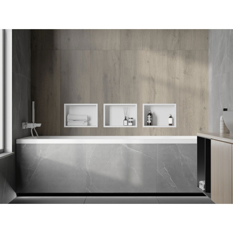 Mexen X-Wall-R nišinė lentyna su apvadu 30 x 20 cm, balta - 1920302010