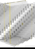 Mexen Mist T dušo kabina su varstomomis durimis 85 x 70 cm, skaidri, auksinė - 8A4T-085-070-50-00