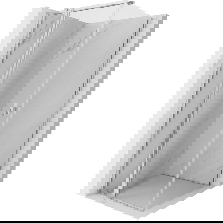 Mexen Mist T Lankstoma dušo kabina 110 x 110 cm, permatomas, chromas - 8A4T-110-110-01-00