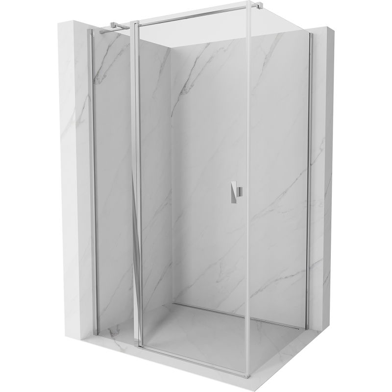 Mexen Mist T dušo kabinos durys 80 x 120 cm, skaidrios, chromas - 8A4T-080-120-01-00
