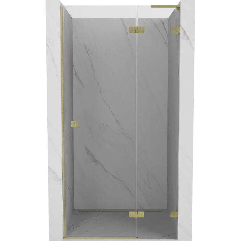 Mexen Lunar L dušo durys dešinės pusės 80 cm, skaidrios, auksinės šlifuotos - 834L-080-000-55-00-P