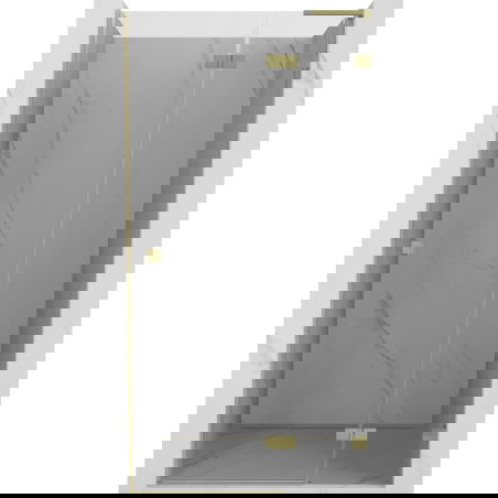 Mexen Lunar L dušo durys dešinės pusės 80 cm, skaidrios, auksinės šlifuotos - 834L-080-000-55-00-P