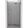 Mexen Lunar L dešinė pakreipiamos dušo durys 105 cm, skaidrios, rožinis auksas - 834L-105-000-60-00-P