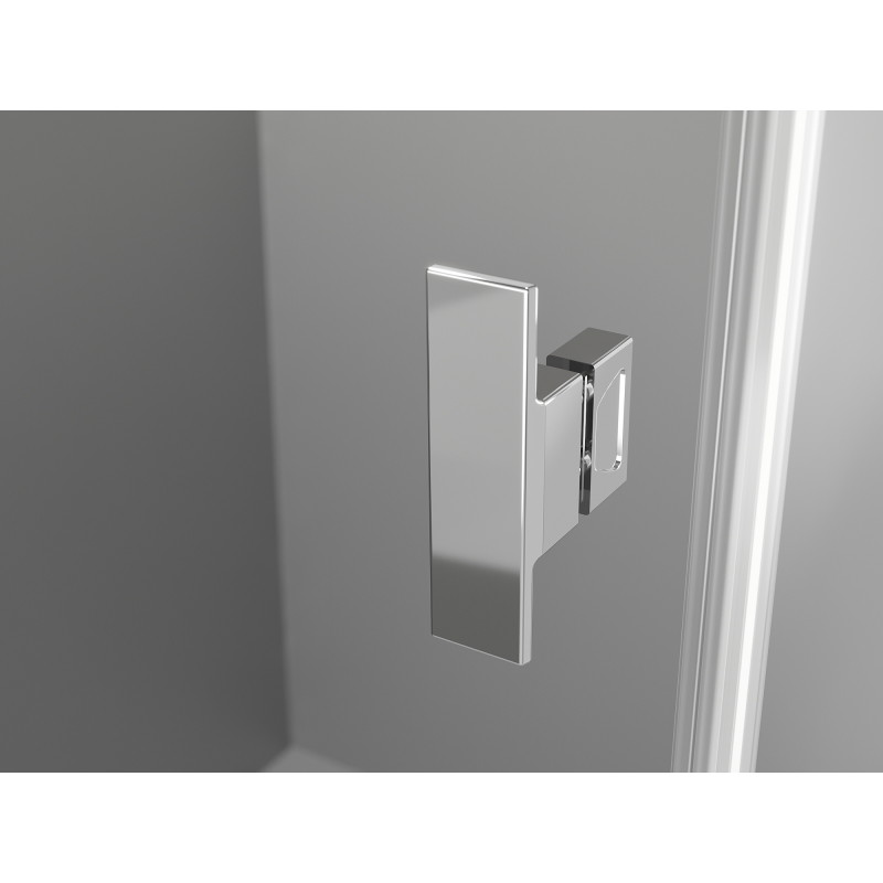 Mexen Mist Duo kabina dušo durys 115 x 80 cm, skaidri, chromu padengta - 8A4-115-080-01-00