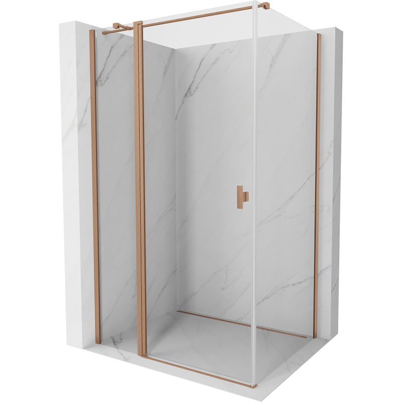 Mexen Mist T stumdomas dušo kabinas 75 x 85 cm, skaidrus, šlifuotas varis - 8A4T-075-085-65-00