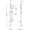 Mexen DQ75 stumdomas dušo komplektas, Chromo - 785754581-00