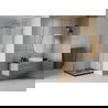 Mexen Rio kvadratinė dušo kabina 70 x 70 cm, Šerkšnas, Chromo + dušo padėklas Flat, Juoda - 860-070-070-01-30-4070