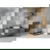 Mexen Rio kvadratinė dušo kabina 70 x 70 cm, Šerkšnas, Chromo + dušo padėklas Flat, Juoda - 860-070-070-01-30-4070