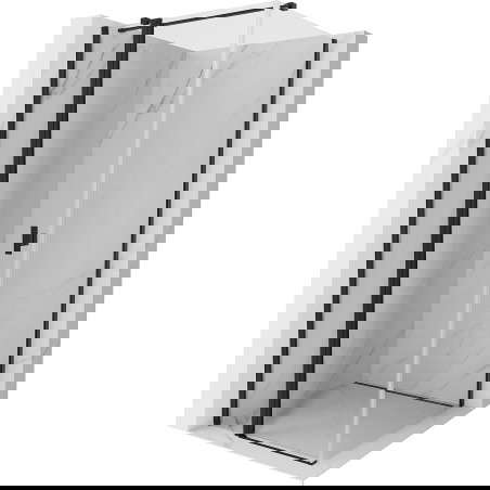 Mexen Mist T atsiunčiama dušo kabina 95 x 95 cm, skaidri, juoda - 8A4T-095-095-70-00