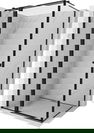 Mexen Mist T dušo kabina varstoma kairė 70 x 100 cm, juodas rėmas, juodas - 8A4T-070-100-70-70-L