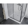 Mexen Apia stumdomos dušo kabina 100 x 80 cm, skaidri, chromuota + Rio padėklas - 840-100-080-01-00-4510
