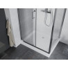 Mexen Apia stumdomas dušo kabina 120 x 80 cm, skaidrus, chromas + Rio padėklas - 840-120-080-01-00-4510