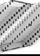 Mexen Mist T atveriama dešinė dušo kabina 120 x 90 cm, juodas rėmas, juodas - 8A4T-120-090-70-70-P