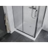 Mexen Apia stumdomas dušo kabinas 120 x 80 cm, permatomas, chromas + Rio dušo padėklas - 840-120-080-01-00-4510