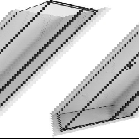 Mexen Mist T dešinėms pusiau atverčiamos dušo kabinos 85 x 95 cm, juodais rėmais, juoda - 8A4T-085-095-70-70-P