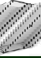 Mexen Mist T dušo kabina atveriama dešinė 95 x 100 cm, juodas rėmelis, juoda - 8A4T-095-100-70-70-P