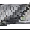 Mexen Apia stumdomas dušo kabinas 120 x 90 cm, permatomas, chromuotas + dušo padėklas Rio - 840-120-090-01-00-4510