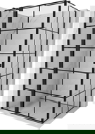 Mexen Mist T dušo kabina atveriama kairė 90 x 70 cm, juodas tinklelis, juoda - 8A4T-090-070-70-77-L