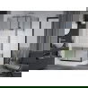 Mexen Apia dušo kabina, stumdomos durys, 120 x 80 cm, juostelė, chromas + Rio padėklas - 840-120-080-01-20-4510