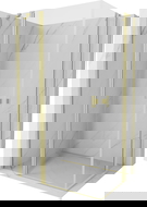 Mexen Mist Duo atveriama dušo kabina 115 x 105 cm, skaidri, šlifuotas auksas - 8A4-115-105-55-00