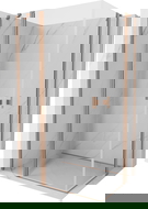 Mexen Mist Duo atveriama dušo kabina 115 x 70 cm, skaidri, šlifuota varis - 8A4-115-070-65-00